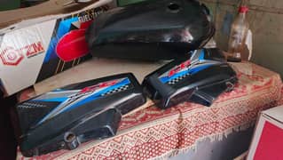 Honda CG 125 Black Tank and Side Covers
