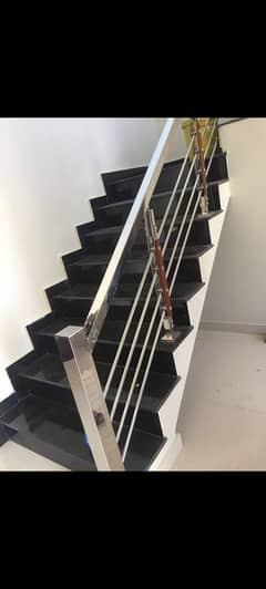 Steel Railing, Glass Railing, Iron Railing, Stair,