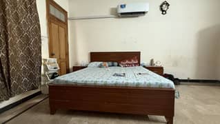 King Bed Set with side tables & full fledge dressing table