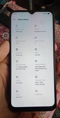 oppo a16 officel oproved  0307.7575278