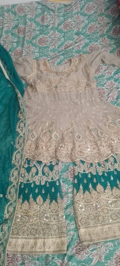 Best heavy frock plazo set