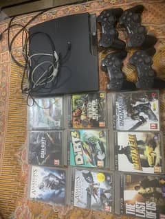 Play station 3 slim with game cds