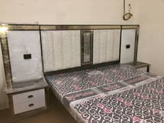 Premium King Size Bed Set with Side Tables & Dressing Table