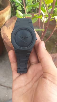 mat black Arabic aura watch