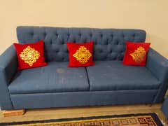 Blue Sofa Set