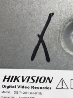 Hikvision 8 pots 500 gb Harddisk Dvr 3 cameras