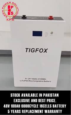 100A,51 vdc Lithium battery