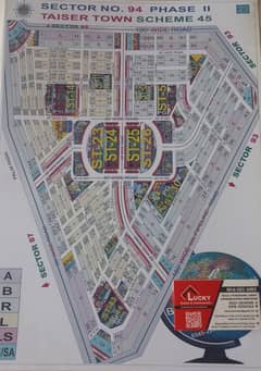 240 Sq. Yd. 60ft Sector 94/X Taiser Town Phase 2 Scheme 45 Khi.