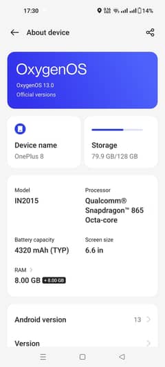 one plus 8 urgent sale