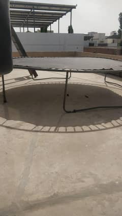 Black trampoline