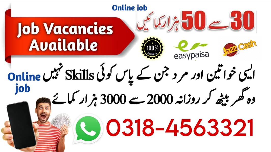 Data Entry Job / Assignment Job / Typing job / Part Time Full Time Job 0