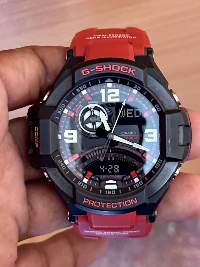 Casio G-Shock GA-1000-4B Compass Temperature 1