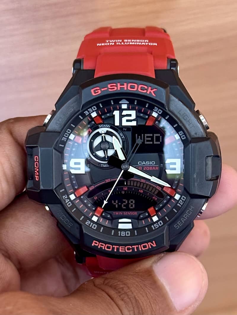 Casio G-Shock GA-1000-4B Compass Temperature 2