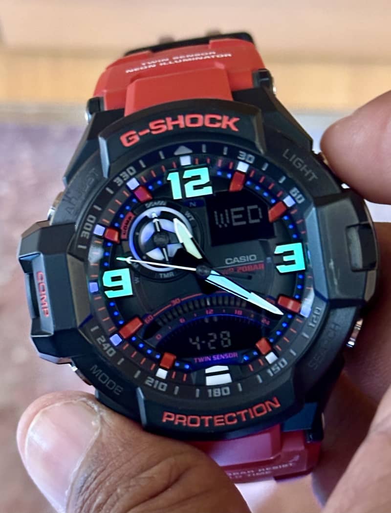 Casio G-Shock GA-1000-4B Compass Temperature 4