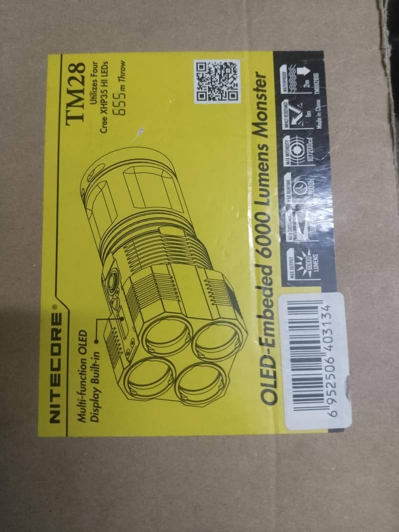 nitecore tm 28 OLED embeded 6000 lumens 2