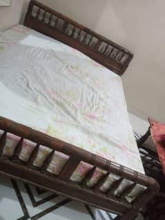 BED.   Wood bed . . PURE WOOD BED
