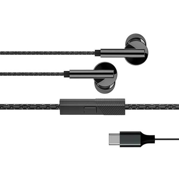 YOLO Y-21 Wired Stereo Earphones with Type-C Connector - 10mm Driver, 120cm Cable Length, 200Hz Frequency