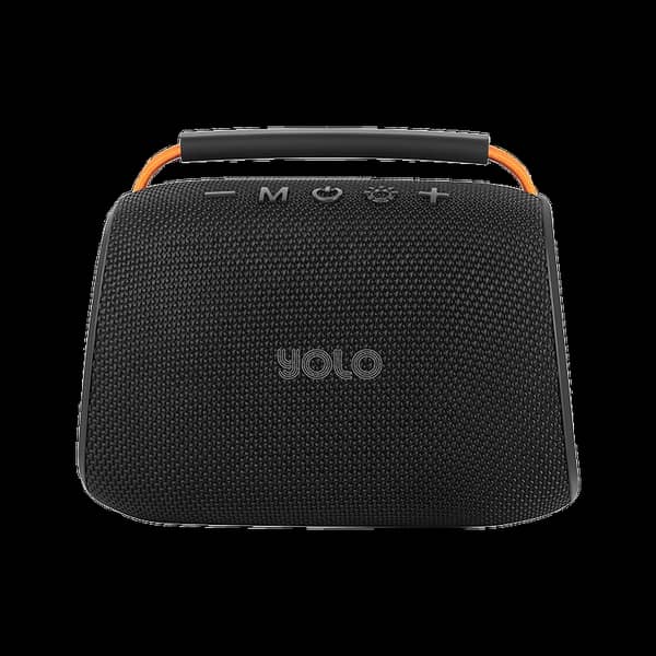 YOLO Groove Portable Bluetooth Speaker with Microphone, USB and Micro SD Support, Media Control, 12 Hours Playtime, and LED Lights