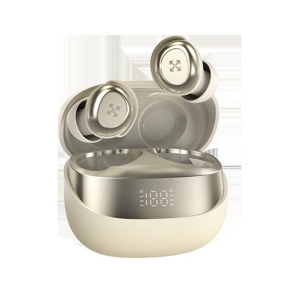 YOLO Yopod Air Wireless Earbuds with IPX4 Water Resistance, 30mAh Battery, 40 Hours Playback, Low Latency, Digital Display, and Touch Controls