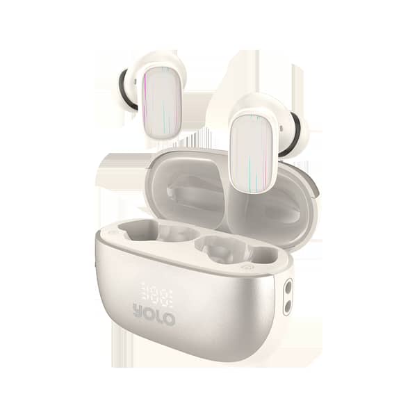 YOLO Yopod Prime Wireless Earbuds - Bluetooth 5.4 with 6 Hours Playback and Touch Controls - Digital Display