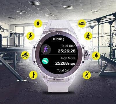 YOLO A. P Smartwatch from the Luxury Designer Collection | 1.46-Inch HD Display | Bluetooth Calling | 100+ Sports Modes and Health Monitoring Features
