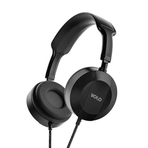 YOLO Sonix Y-551 Headphones with Inline Microphone, Adjustable Headband, 40MM Speakers, and 1.2M Cable Length, Frequency Range 20Hz-20KHz