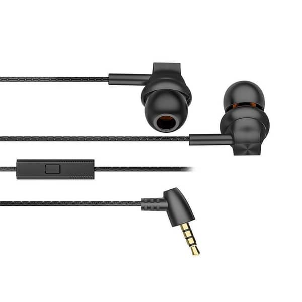 YOLO Y-25 Wired Stereo Earphones - Handsfree with AUX Pin Type, 10mm Driver, 120cm Cable Length, Frequency Range: 200Hz ±20%