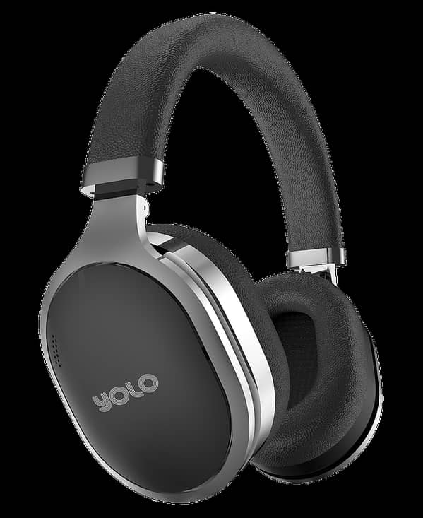 YOLO MERCURY H1 Active Noise Cancelling Headphones with 30 Hours Playback, Bluetooth Call Support, and Wired/Wireless Connectivity