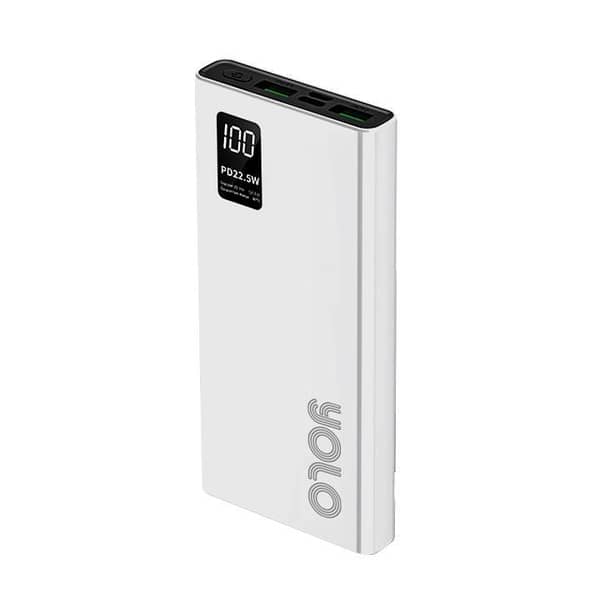 YOLO Insta 10 Power Bank with 10,000 mAh Battery and Fast Charging Capability | High Voltage Protection Included