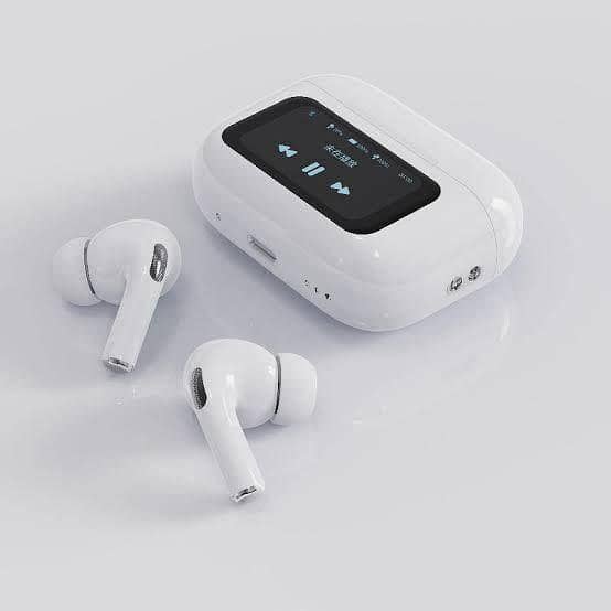 AirPods Pro 2nd Gen A9 Wireless Earbuds with ANC/ENC, Dual Dark Noise Reduction, Touch Control, and Battery Display for Android and iOS