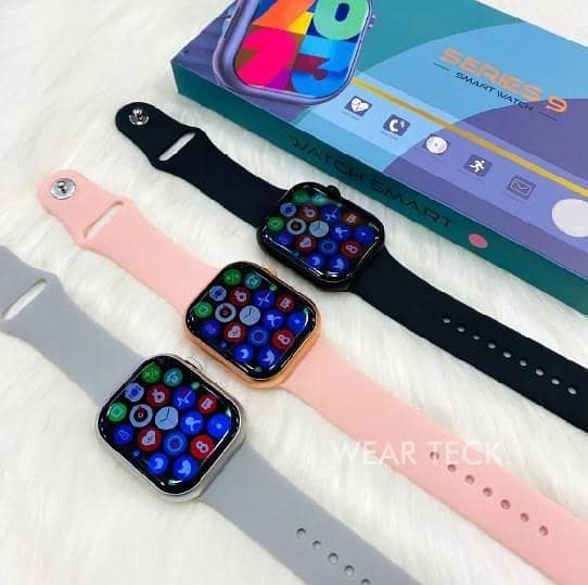 Series 9 Smart Watch with Edge-to-Edge HD Display, Bluetooth Calling, Sports Features, and Wireless Charging at Affordable Price