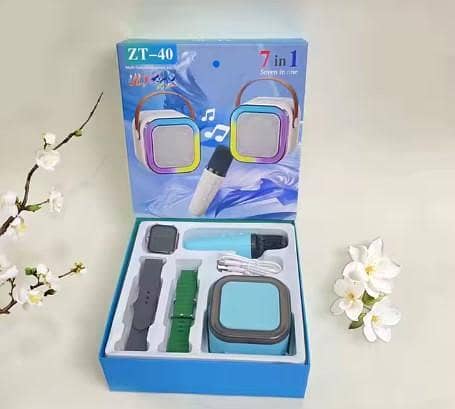 K12 Smart Watch with Speaker and Microphone - 7-in-1 Fitness Tracker for Boys and Girls with 7 Interchangeable Straps