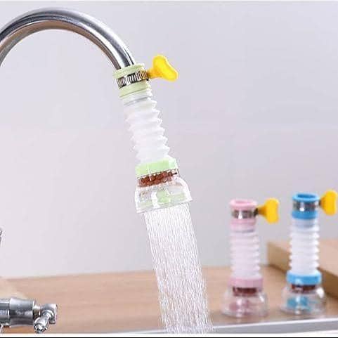 360° Rotating Faucet Sprayer and Water Filter for Kitchen and Bathroom - Adjustable Extender with Pressurized Shower Nozzle and Water-Saving Features