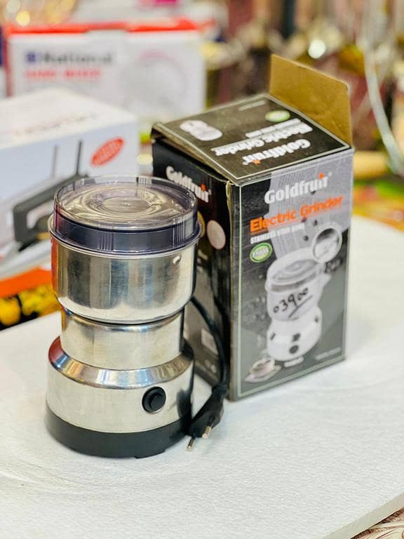 Stainless Steel Masala Grinder Machine for Coffee Beans and Spices