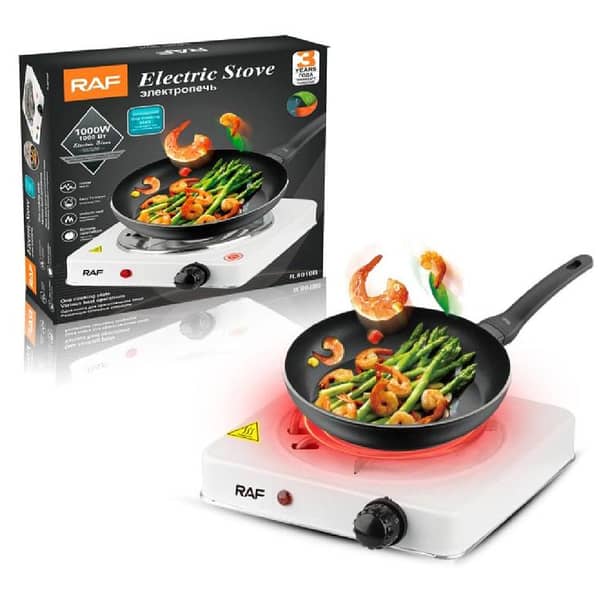 1000W Electric Stove - Portable Hot Plate for Quick Cooking and Easy Cleaning