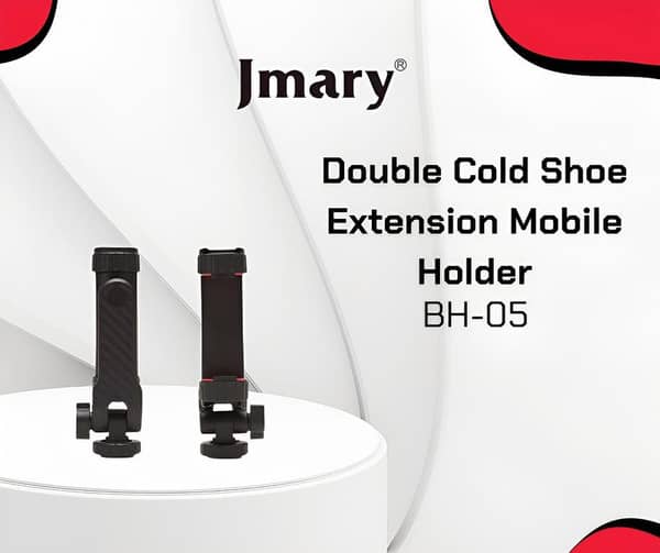 Jmary BH-05 Mobile Holder with Double Cold Shoe Extension