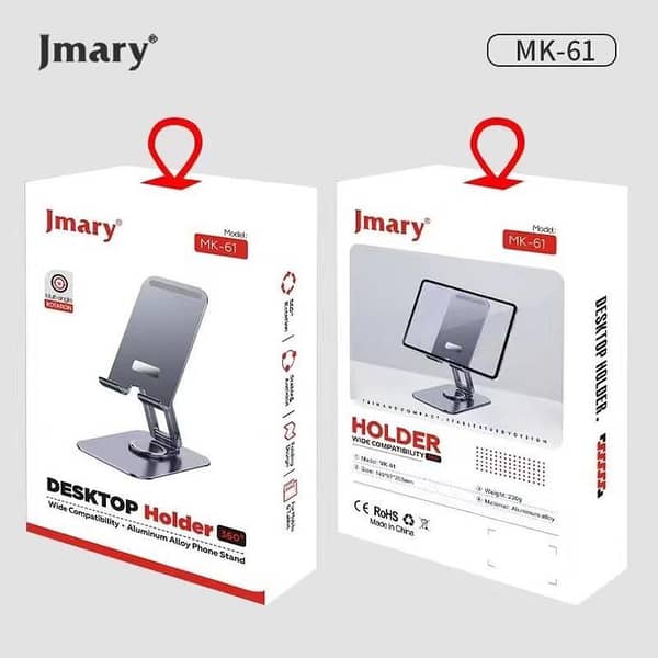 JMary MK-61 Mobile and Tablet Desktop Stand with Multi-Angle Rotation
