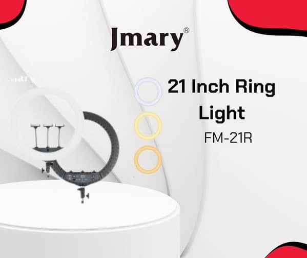 Jmary FM-21R 52cm Professional Ring Light with Remote Control - 21 inches