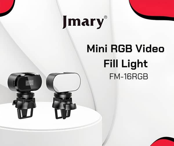 Jmary FM-16RGB Mini RGB Fill Light for Video