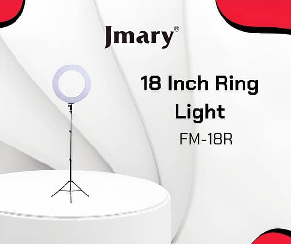 Jmary FM-18R 18-inch Selfie LED Ring Light for Photography and Makeup with Remote Control