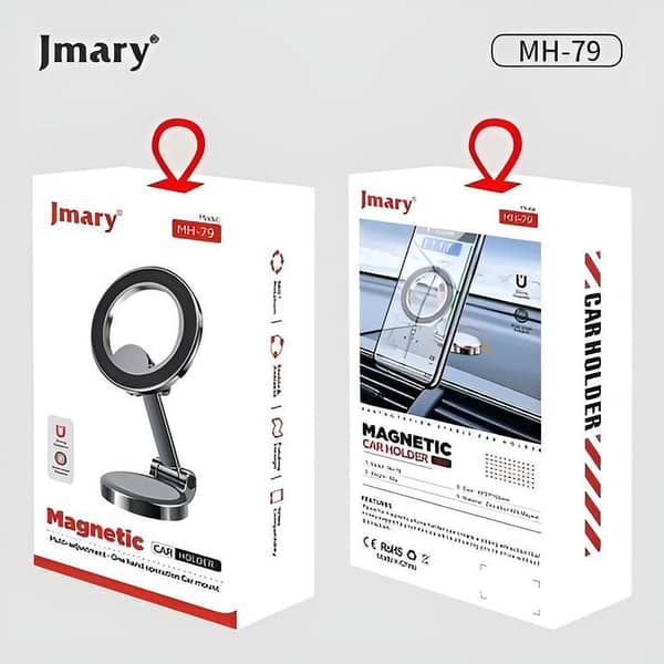 Jmary MH-79 Magnetic Car Holder for Mobile Devices - Strong and Versatile Design