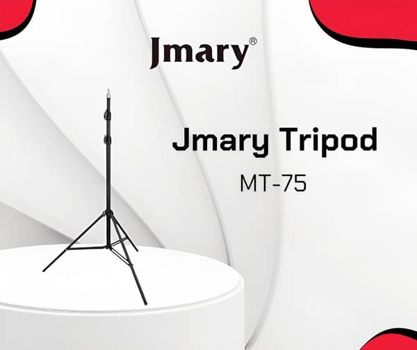 Jmary MT-75 Tripod Stand for Softbox Ring Lights and Smartphones with Adjustable Height