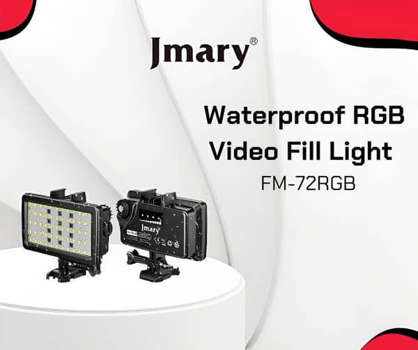 Jmary FM-72RGB Waterproof LED Light with RGB Features for Video