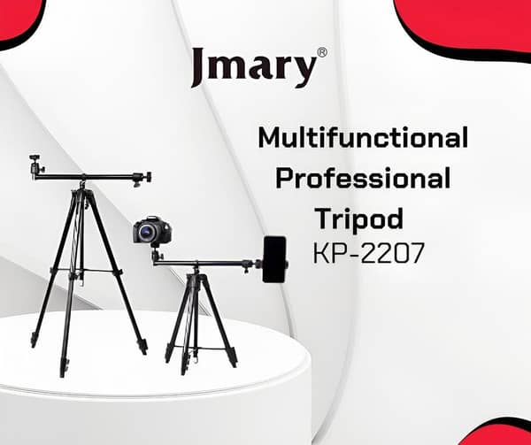 Jmary KP-2207 2-in-1 Tripod for Overhead and Professional Vlogging