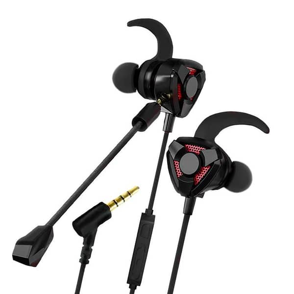 Maxon G-01 In-Ear Gaming Earphones with 360° Flexible Mic, Noise Cancelling Feature, Heavy Bass for PUBG/CS/COD/Fortnite - Compatible with All Smartphones