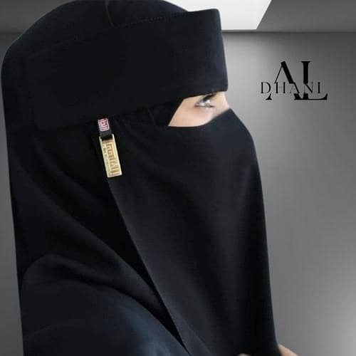 Zip Forehead Niqab 16x13 Clip-on Niqab for Hijabi Girls - Ideal for College and School - Made from Korean Chiffon Fabric