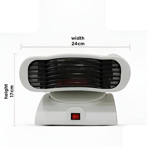 TRIMUX TM-112 Electric Fan Heater with Auto Rotation - 1500 Watts