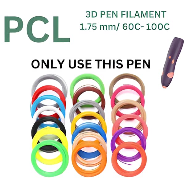 TRIMUX 1.75mm PLA and PCL Filament for 3D Printing and Pen Applications