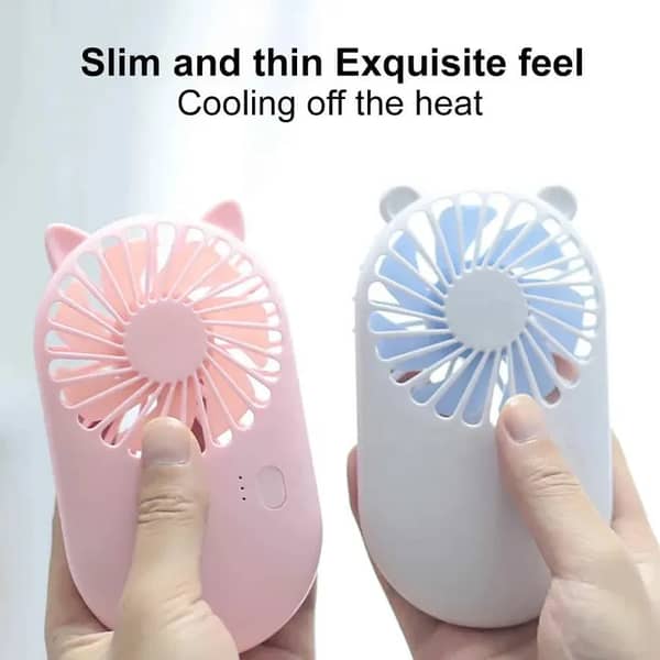 Portable USB Fan – Lightweight Design | Quiet Operation | Long-Lasting Battery | USB Rechargeable
