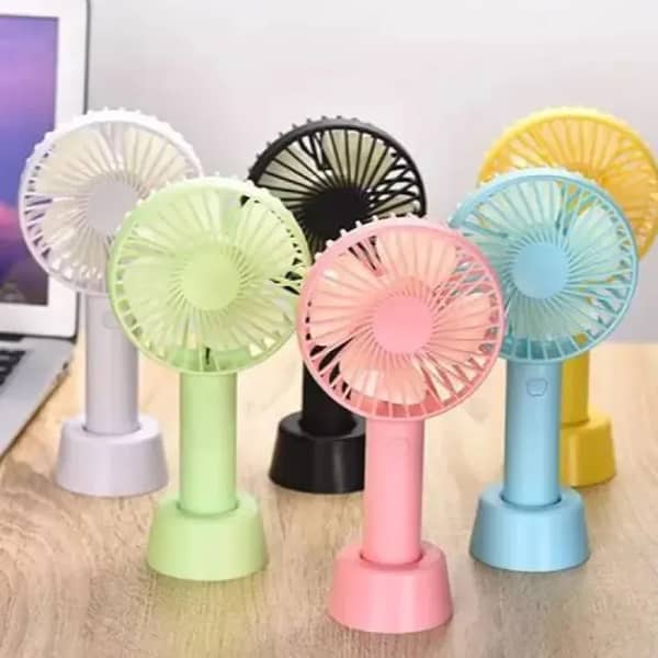 USB Mini Handheld Cooling Fan - Portable Plastic Design with Three Speed Settings for Summer